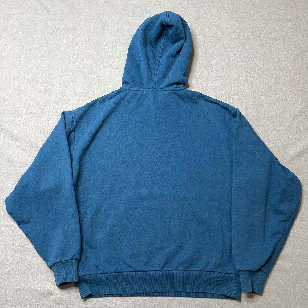 Alo Yoga Accolade Hoodie Womens S Blue Long Sleeve Logo Kangaroo Pocket Pullover - Picture 2 of 9